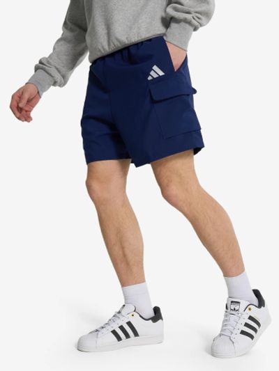 Лот: 25026518. Фото: 1. Шорты мужские adidas, Синий. Шорты