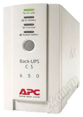 Лот: 160361. Фото: 1. APC Back-UPS CS 650VA 230V. ИБП, аккумуляторы для ИБП