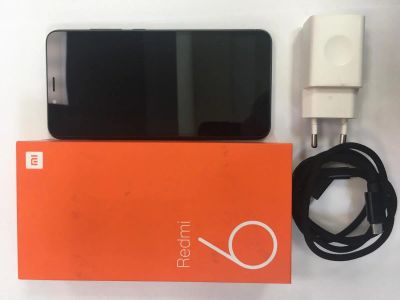 Лот: 16514523. Фото: 1. Xiaomi Redmi 6 3/32Gb Black 868151037101906. Смартфоны