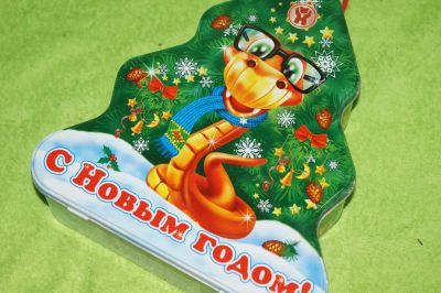 Лот: 4808520. Фото: 1. металлическая упаковка для подарка... Подарки на Новый год