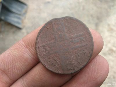Лот: 13401963. Фото: 1. 5 копеек 17??(вроде 1727). Крестовик... Россия до 1917 года