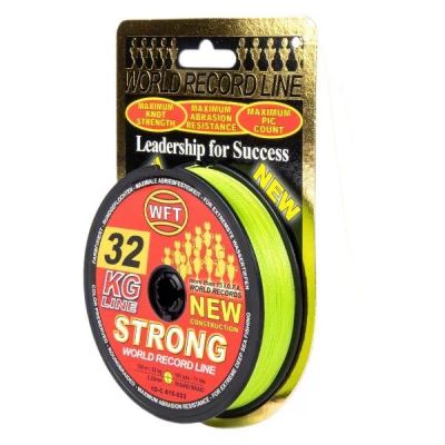 Лот: 25513736. Фото: 1. Шнур плетеный WFT KG Strong Chartreuse... Шнуры, кабели, разъёмы
