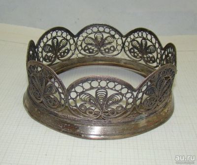 Лот: 16540151. Фото: 1. Подставка винтажная со сканью... Предметы интерьера и быта
