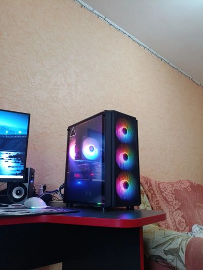 Лот: 25644463. Фото: 1. Игровой Компьютер Ryzen 5500/RTX... Компьютеры в сборе