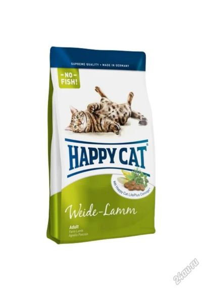 Лот: 5579214. Фото: 1. Корм Happy Cat Supreme Weide-Lamm... Корма