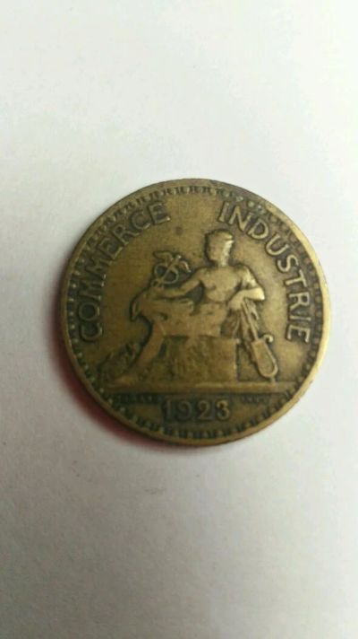 Лот: 11997440. Фото: 1. Франция . 1 франк 1923г. Европа