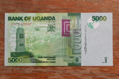 Лот: 21784979. Фото: 1. Уганда 5000 шиллингов 2019 года... Африка