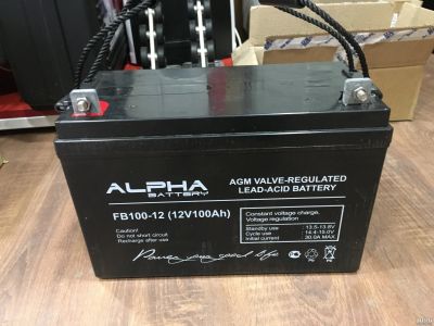 Лот: 15233435. Фото: 1. Аккумулятор ALFA FB 100-12 тяговый... ИБП, аккумуляторы для ИБП
