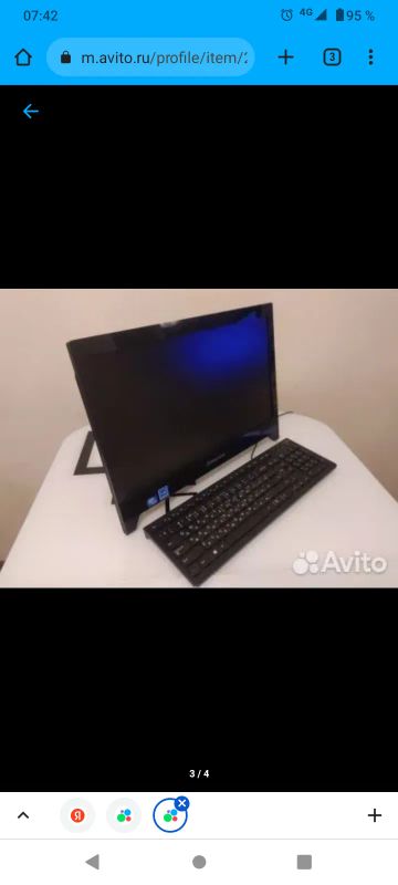 Лот: 20039519. Фото: 1. Моноблок Lenovo C240 (18.5",3GB... Моноблоки