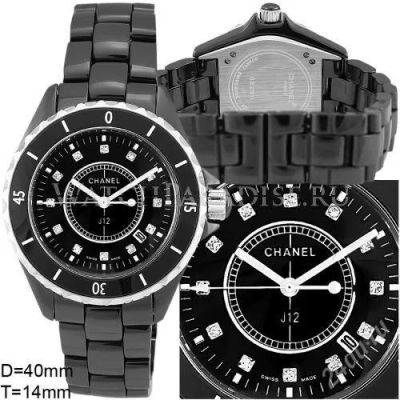 Лот: 1593993. Фото: 1. Chanel черные. Другие наручные часы