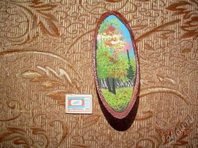 Лот: 637030. Фото: 1. Картина из крошки полудрагоценных... Другое (скульптура, резьба)
