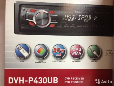 Лот: 7396449. Фото: 1. pioneer dvh p430ub (cd, dvd, usb... Автомагнитолы