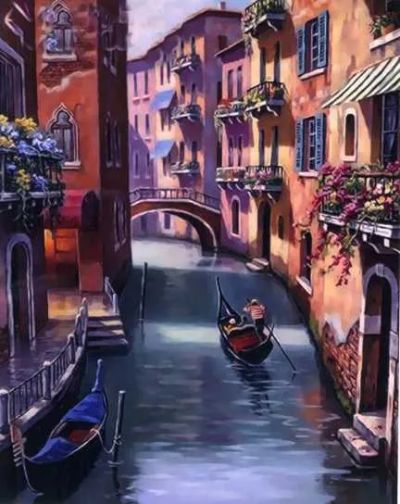 Лот: 19342769. Фото: 1. Картина по номерам - Венеция... Картины, рисунки