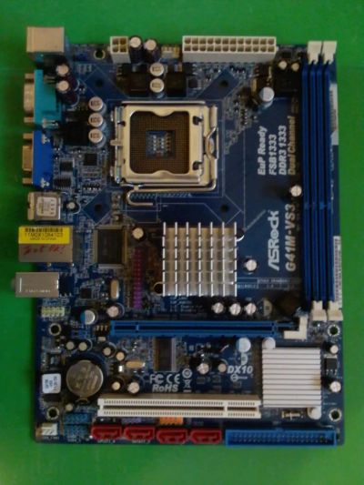 Лот: 6572867. Фото: 1. Материнская плата ASRock G41M-VS3. Материнские платы