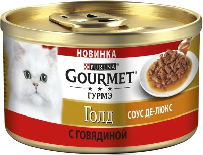 Лот: 15056092. Фото: 1. Gold (Гурме Голд) говядина делюкс... Корма