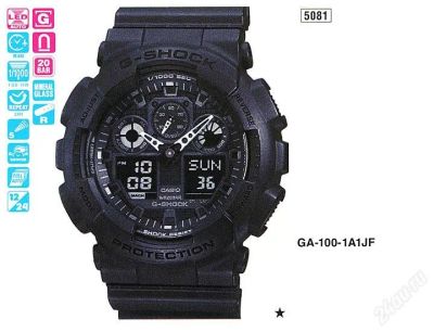 Лот: 1785000. Фото: 1. Часы Casio G-Shock GA-100-1A1. Оригинальные наручные часы