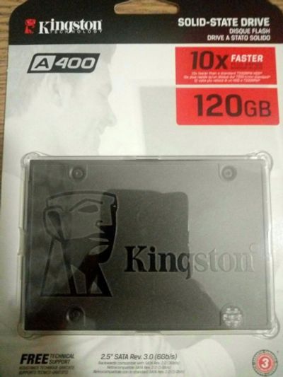 Лот: 12754271. Фото: 1. Kingston a400 120gb новый. SSD-накопители