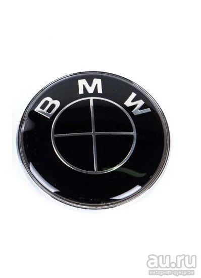 Лот: 13754730. Фото: 1. Эмблема BMW Black 82 мм. Другое (автохимия, масла, тюнинг)