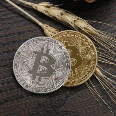 Лот: 11216363. Фото: 1. Металическая монета сувенир Bitcoin. Талисманы, амулеты, предметы для магии