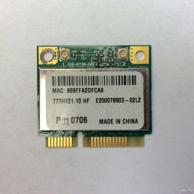 Лот: 12055930. Фото: 1. WI-FI адаптер Mini-PCI Atheros... Платы расширения, контроллеры, доп. порты