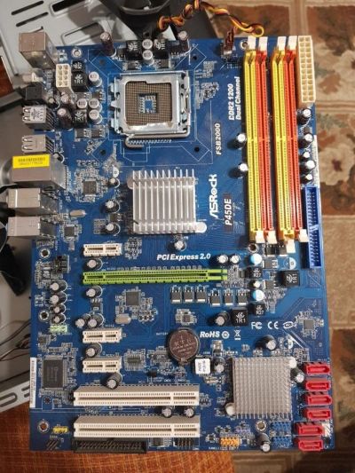Лот: 11298428. Фото: 1. Материнская плата ASRock P45DE. Материнские платы