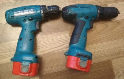 Лот: 13310915. Фото: 1. 2 шт. Дрель-шуруповерт Makita... Электроинструмент