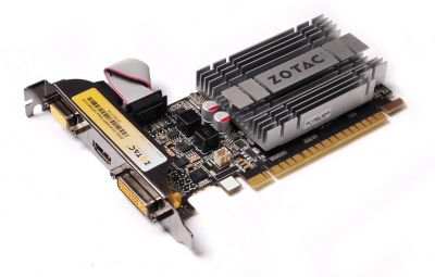 Лот: 12014720. Фото: 1. Видеокарта Zotac GeForce® 210... Видеокарты