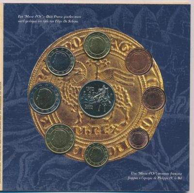 Лот: 10136011. Фото: 1. Бельгия 2002 Набор евро монет... Наборы монет