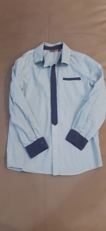 Лот: 19040854. Фото: 1. Рубашка на мальчика р. 134. Рубашки, блузки, водолазки