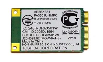 Лот: 3191329. Фото: 1. WiFi модуль для ноутбука PA3501U-1MPC. WiFi, Bluetooth адаптеры