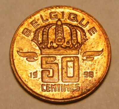 Лот: 3955953. Фото: 1. Бельгия.50 сентимо 1998 г.(180... Европа