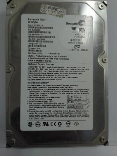 Лот: 8674831. Фото: 1. Жесткий диск для ПК винчестер... Жёсткие диски (HDD)