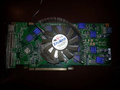 Лот: 3113340. Фото: 1. LeadTek GeForce 8800GT + охлаждение... Видеокарты