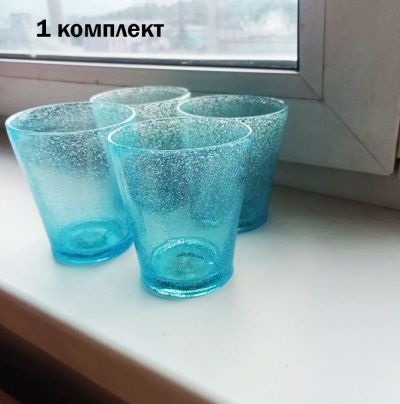Лот: 18748330. Фото: 1. Стаканы из толстого стекла. Рюмки, стопки