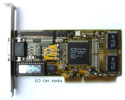 Лот: 4295004. Фото: 1. AGP Videocard 8Mb AGP S3-Trio... Видеокарты