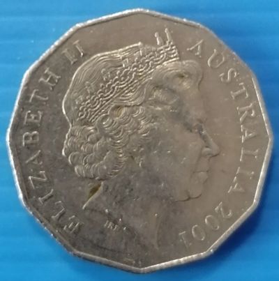Лот: 25789191. Фото: 1. 50 центов 2001 Австралия. Австралия и Океания
