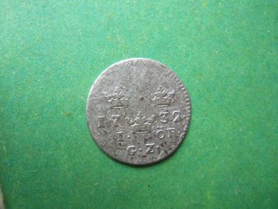 Лот: 24353726. Фото: 1. Швеция 1 эре 1732 г.,серебро. Европа