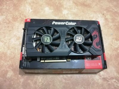 Лот: 16832730. Фото: 1. PowerColor Rx 570 Red Dragon 4... Видеокарты