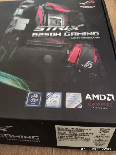 Лот: 18737786. Фото: 1. Материнская плата asus strix B250H... Материнские платы
