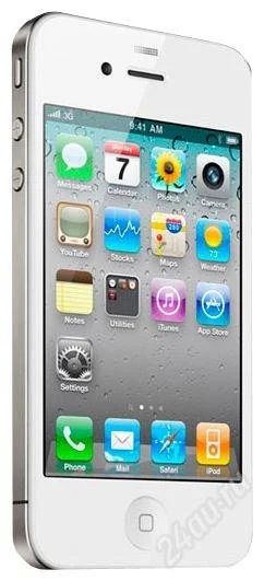 Лот: 805275. Фото: 1. Apple iPhone 4 16Gb РСТ Белый... Смартфоны