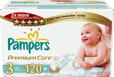 Лот: 5762937. Фото: 1. Pampers Premium Care 3 (4-9 кг... Детская гигиена