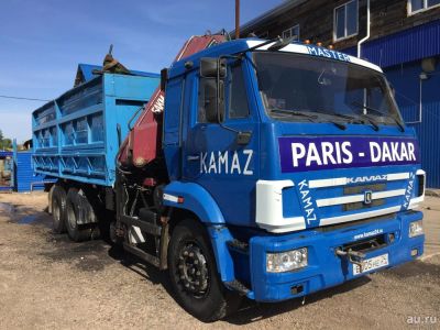 Лот: 9750393. Фото: 1. Камаз 680615 Борт+Кран. Грузовики, автобусы, спецтехника