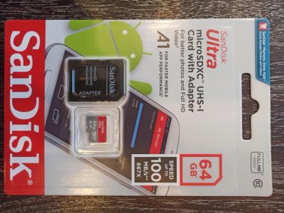 Лот: 16418729. Фото: 1. Карта памяти MicroSD SanDisk Ultra... Карты памяти