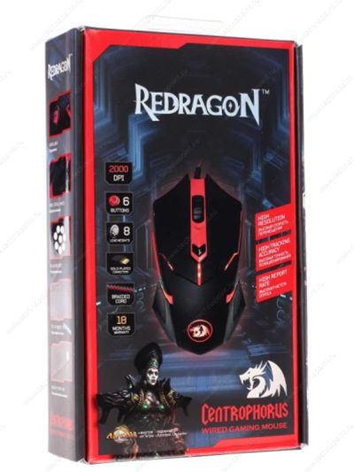 Лот: 6892871. Фото: 1. Мышь проводная игровая Reddragon... Клавиатуры и мыши