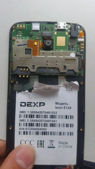 Лот: 11599586. Фото: 1. Dexp Ixion e145 плата. Микросхемы и платы