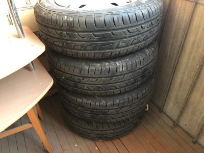 Лот: 18453592. Фото: 1. Комплект дисков с резиной Toyota... Шины на дисках