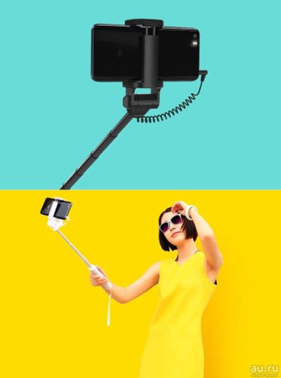 Лот: 9995382. Фото: 1. Монопод для селфи Xiaomi Mi Cable... Держатели для телефонов
