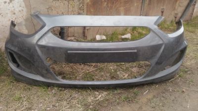 Лот: 11865687. Фото: 1. Hyundai Solaris передний бампер. Кузов
