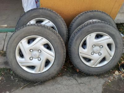 Лот: 4589059. Фото: 1. колеса на штампах 185/70 R14 4x114... Шины на дисках