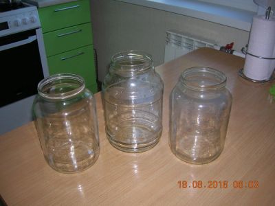 Лот: 8027368. Фото: 1. 3 банки с большим горлышком (2... Контейнеры, банки